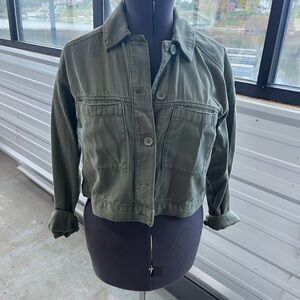Old Navy Women's Utility Jacket in Dark Green